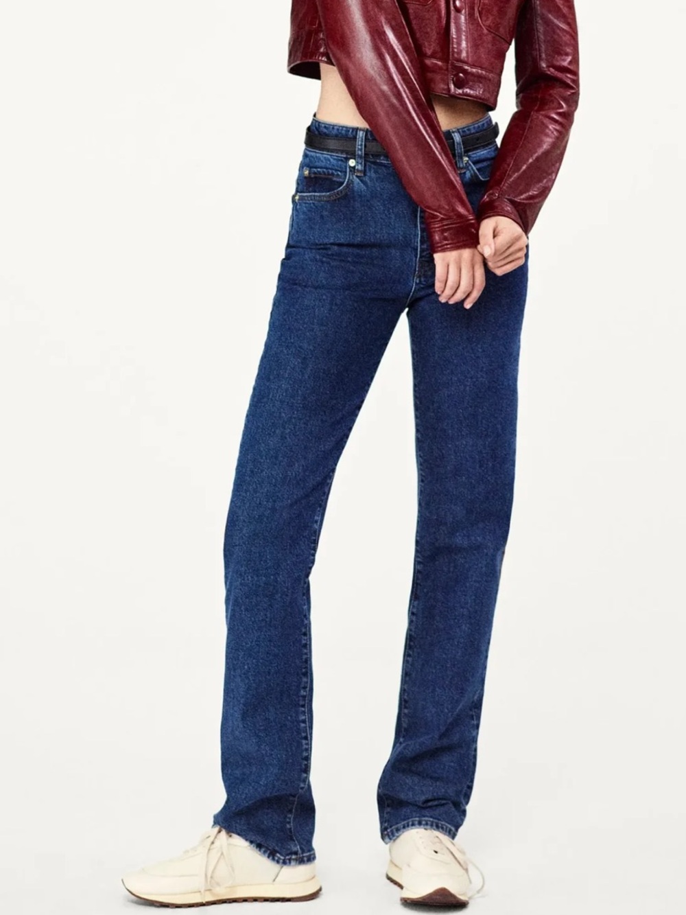 FRAME The Ruler In Written Dark Wash Straight Jeans